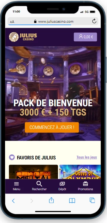 Julius Casino Mobile App
